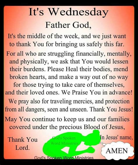 morning prayer for wednesday